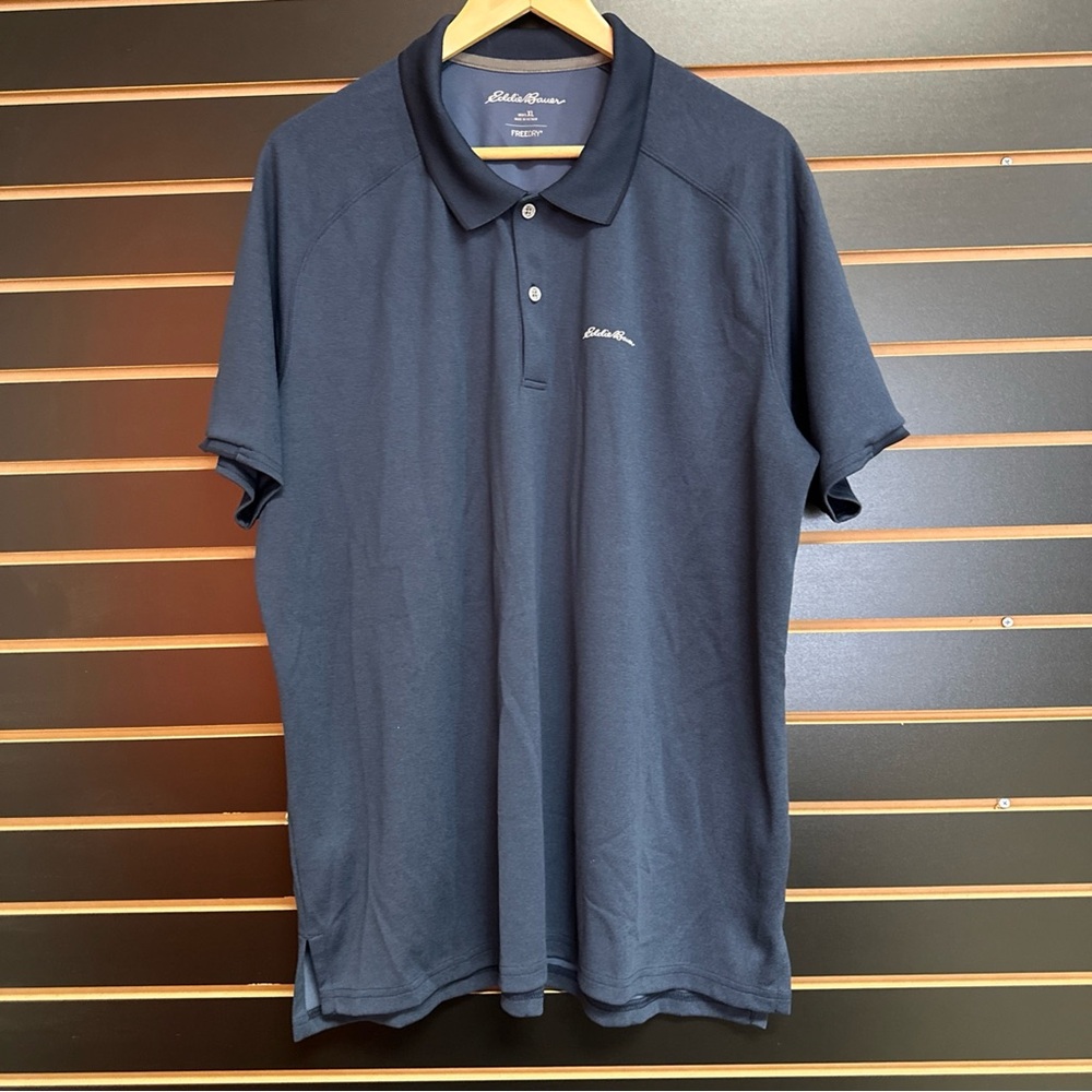 Eddie Bauer Blue Polo Shirt Classic Style